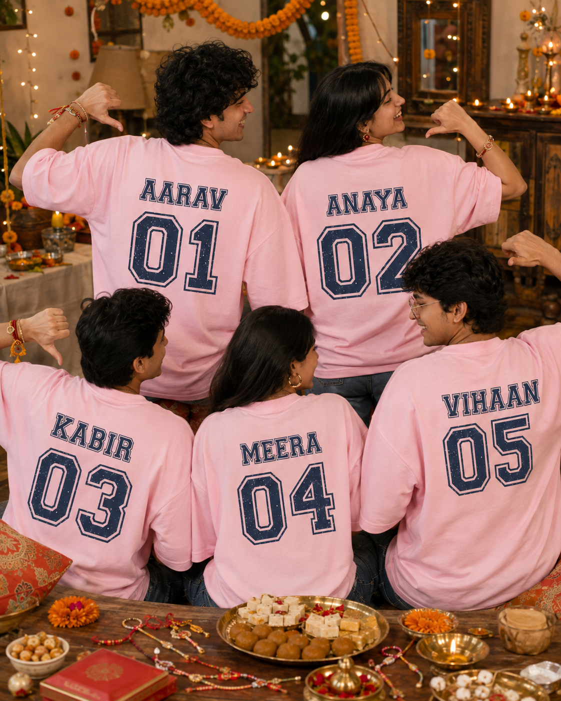 Cousin Squad Personalised Unisex T-Shirt - Oversized - product gallery