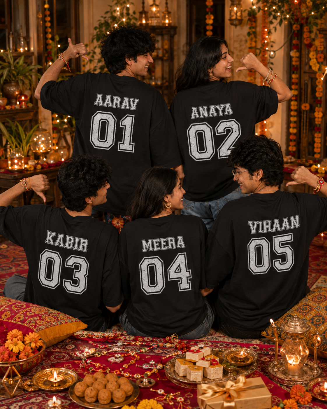 Cousin Squad Personalised Unisex T-Shirt - Oversized - product gallery