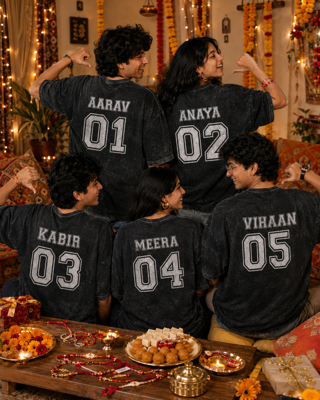 Cousin Squad Personalised Unisex T-Shirt - Oversized - product gallery