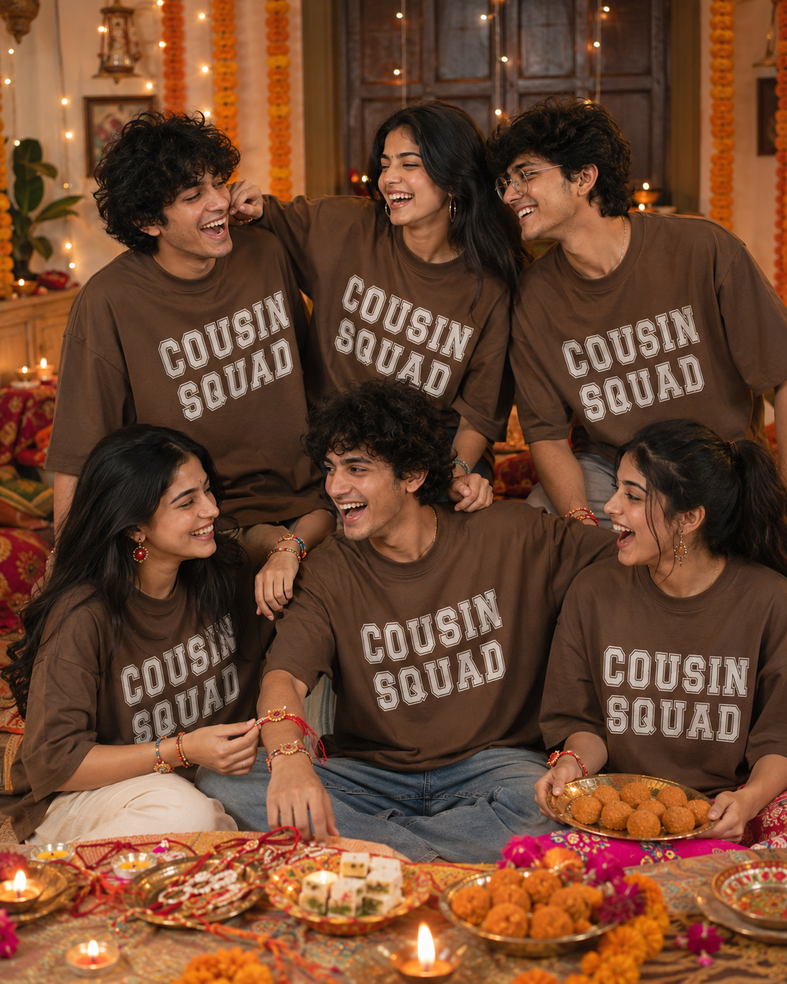Cousin Squad Personalised Unisex T-Shirt - Oversized - product gallery