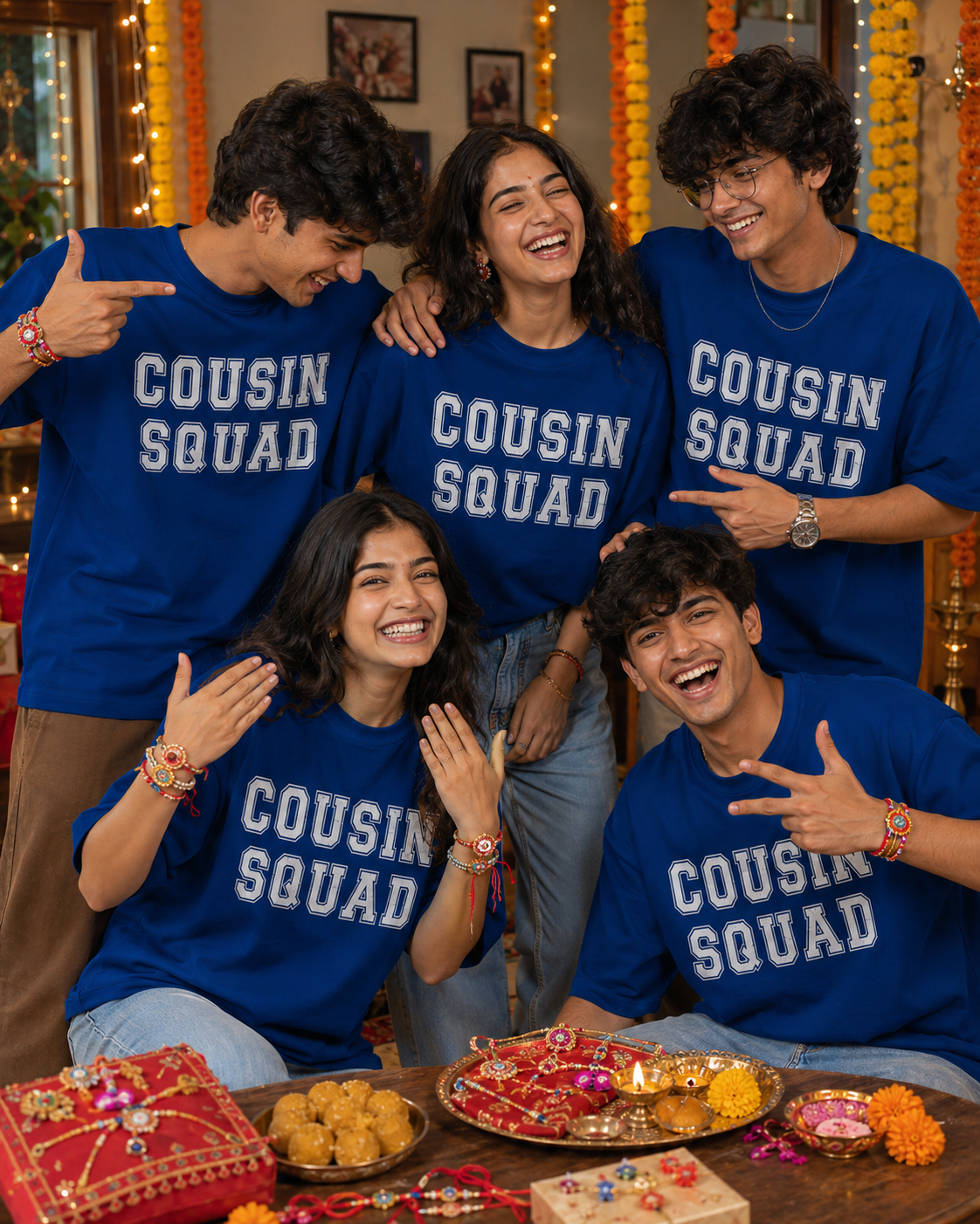 Cousin Squad Personalised Unisex T-Shirt - Oversized - product gallery