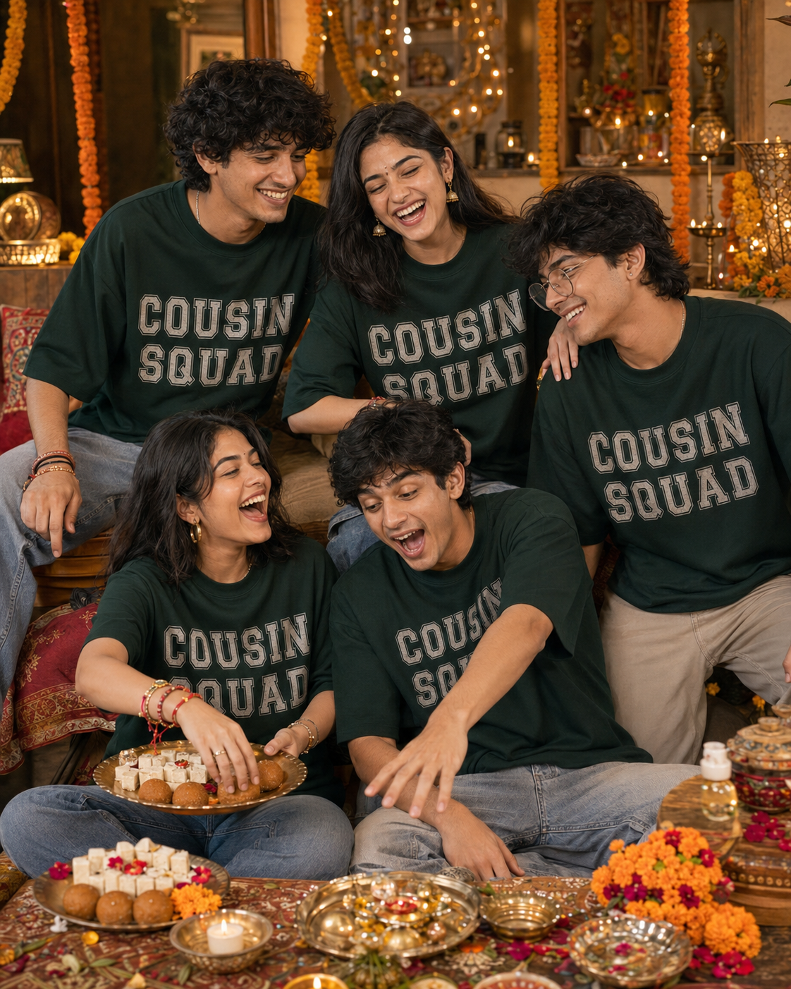 Cousin Squad Personalised Unisex T-Shirt - Oversized - product gallery