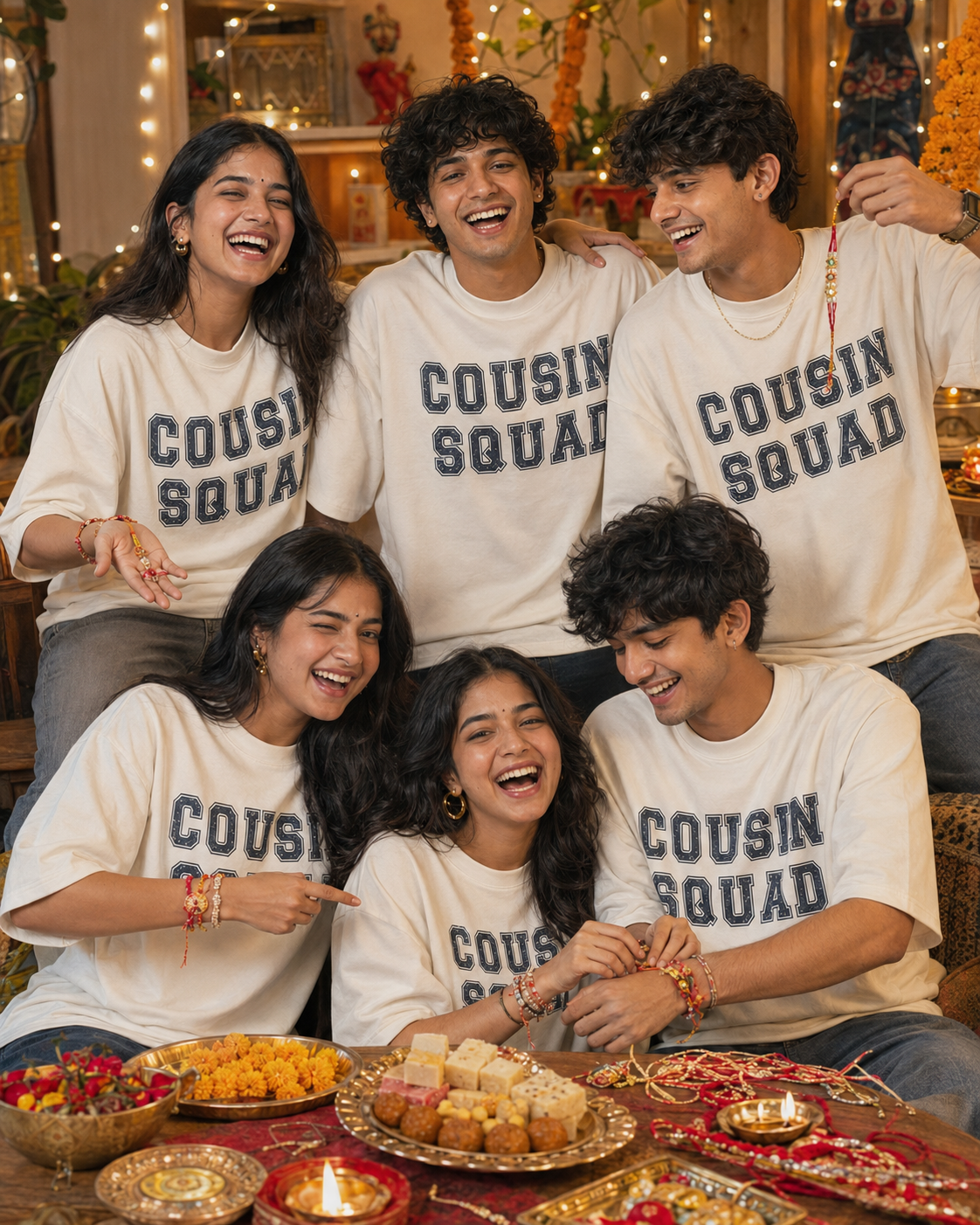 Cousin Squad Personalised Unisex T-Shirt - Oversized - product gallery