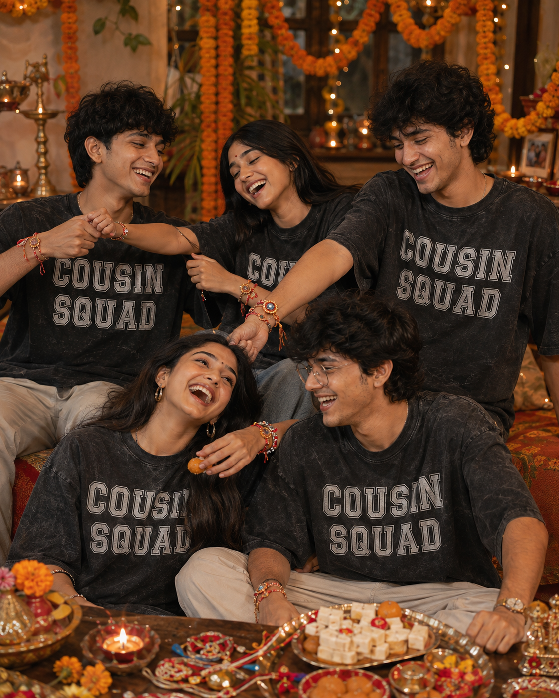 Cousin Squad Personalised Unisex T-Shirt - Oversized - product gallery
