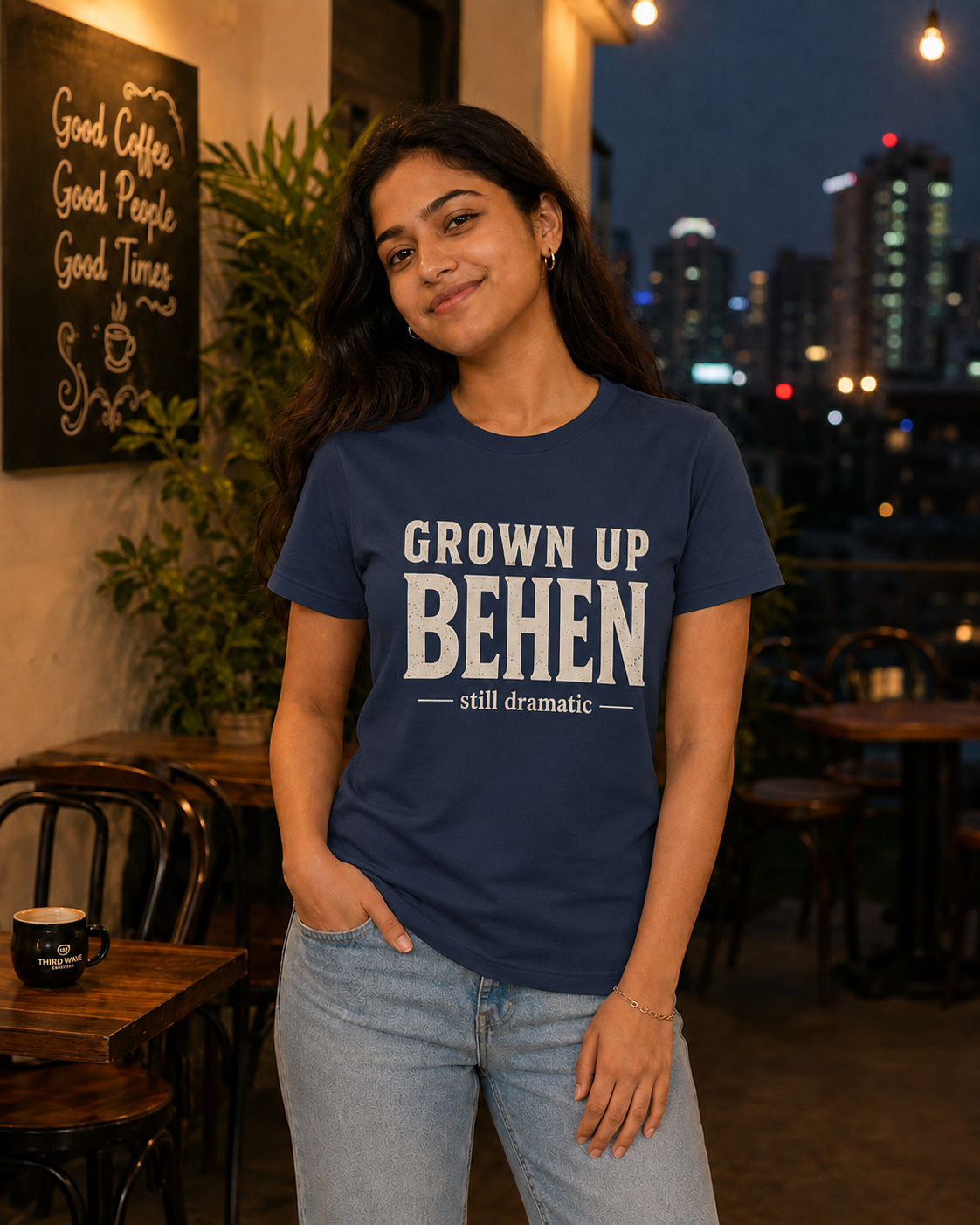 Grown Up Bhai / Grown Up Behen Personalised Unisex T-Shirt - Regular Fit - product gallery