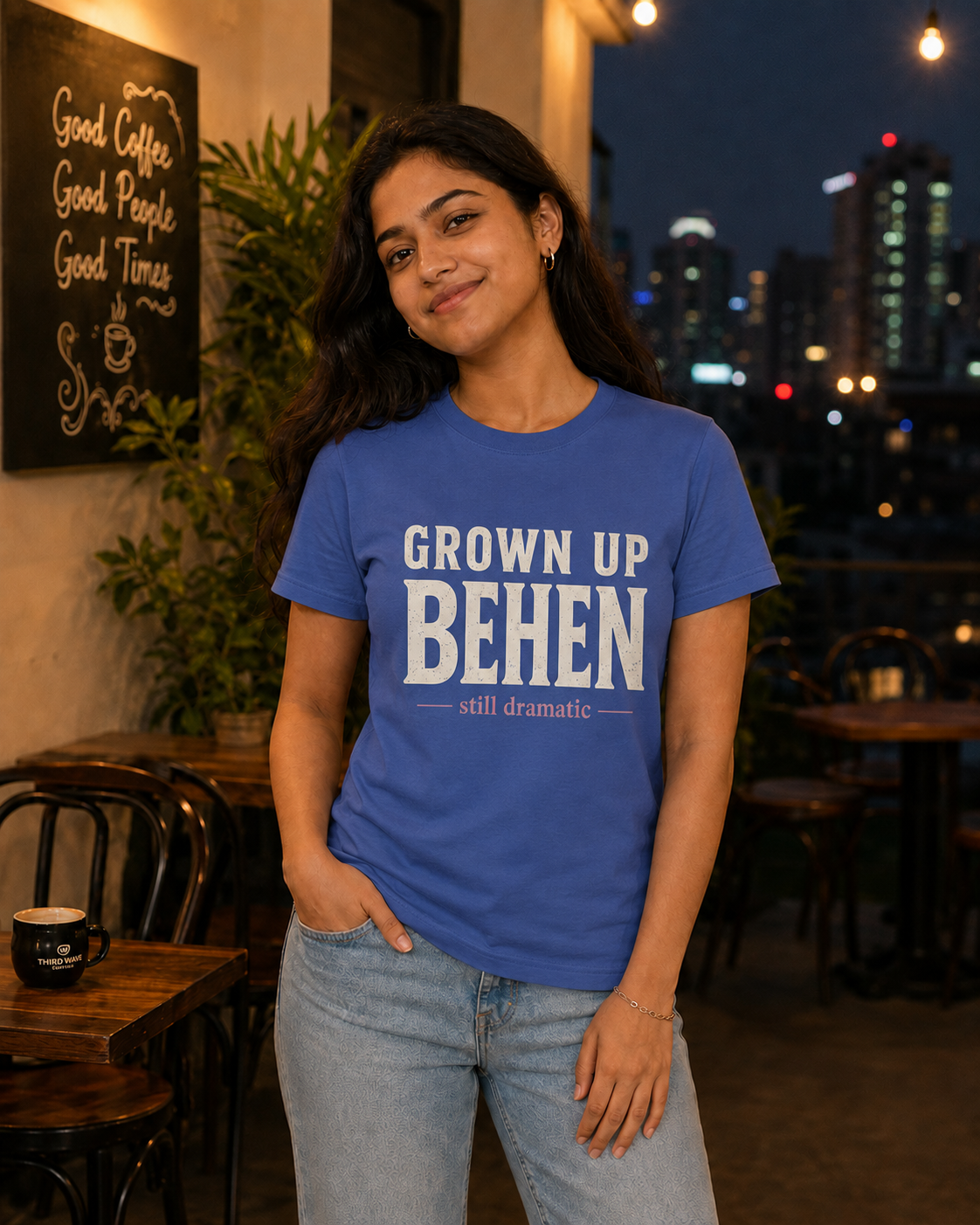 Grown Up Bhai / Grown Up Behen Personalised Unisex T-Shirt - Regular Fit - product gallery