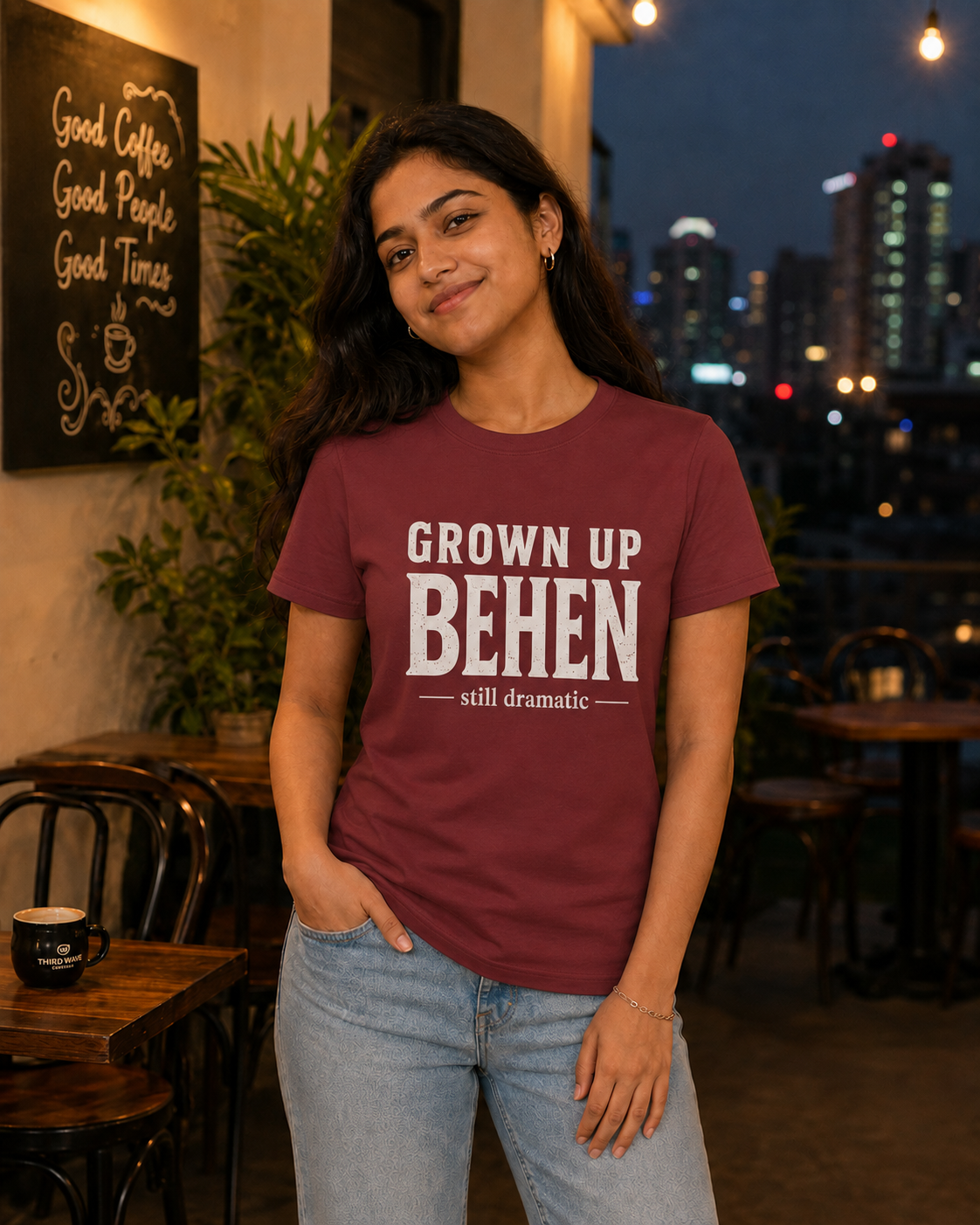 Grown Up Bhai / Grown Up Behen Personalised Unisex T-Shirt - Regular Fit - product gallery