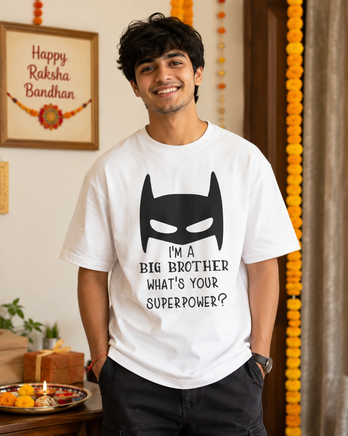 Brother Superpower Personalised T-Shirt - Oversized - featured view