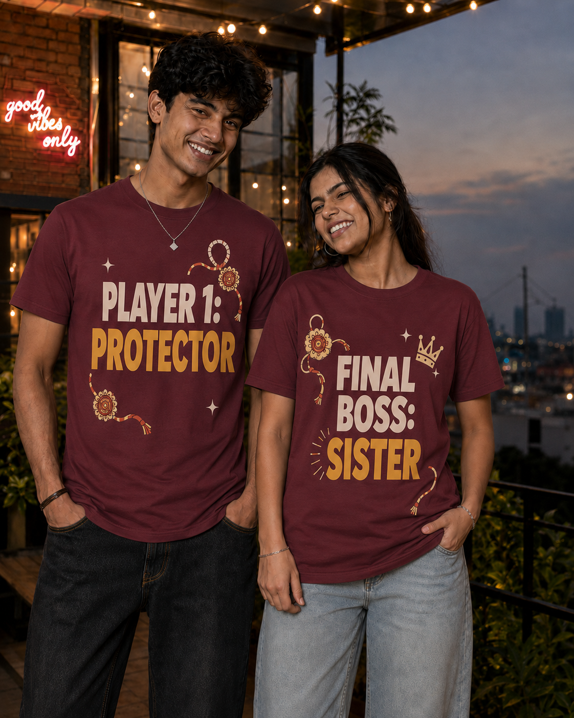 Player: Protector / Final Boss: Sister Personalised Unisex T-Shirt - Regular Fit - product gallery