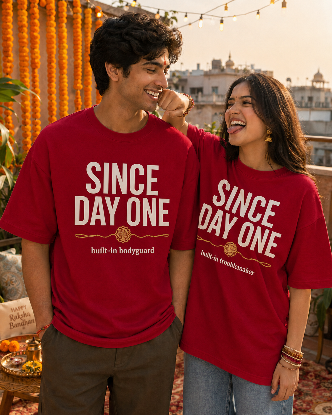 Since Day One - Built-In Bodyguard / Troublemaker Personalised Unisex T-Shirt - Oversized - featured view