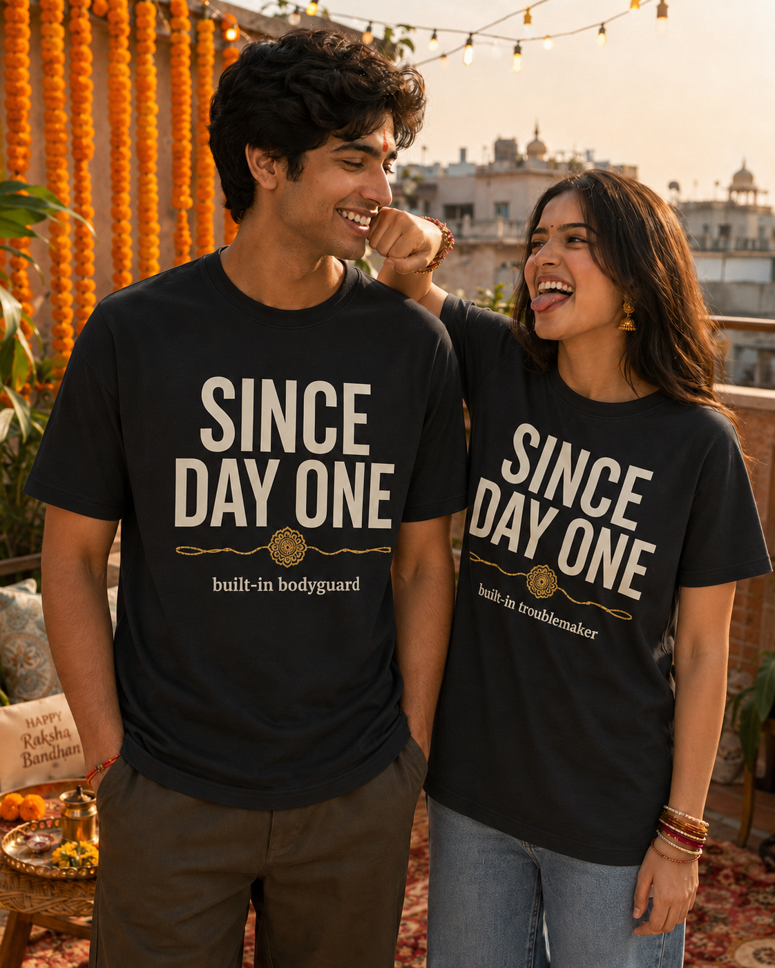 Since Day One - Built-In Bodyguard / Troublemaker Personalised Unisex T-Shirt - Regular Fit - product gallery