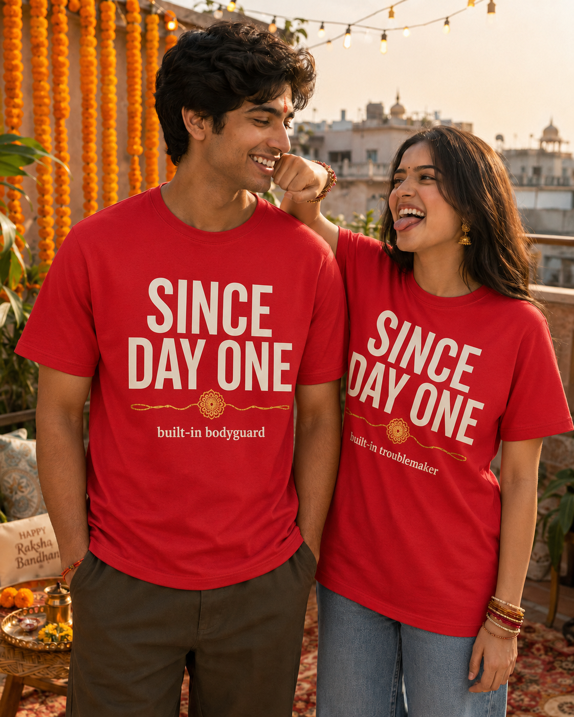 Since Day One - Built-In Bodyguard / Troublemaker Personalised Unisex T-Shirt - Regular Fit - product gallery
