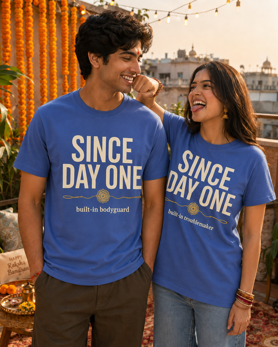 Since Day One - Built-In Bodyguard / Troublemaker Personalised Unisex T-Shirt - Regular Fit - product gallery