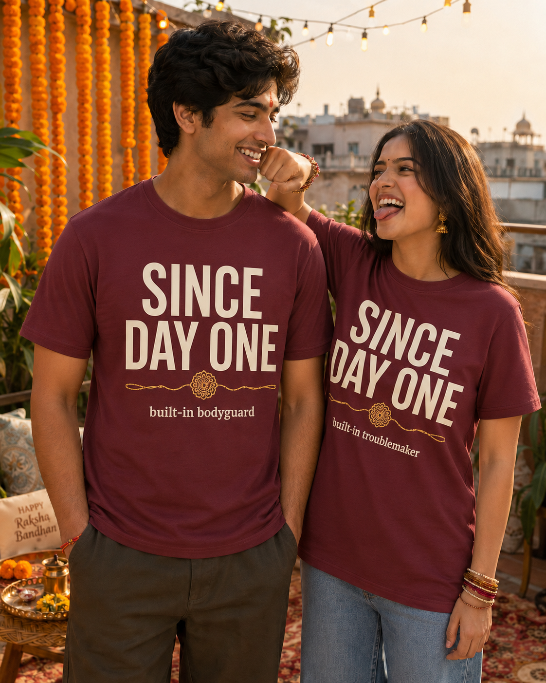 Since Day One - Built-In Bodyguard / Troublemaker Personalised Unisex T-Shirt - Regular Fit - product gallery
