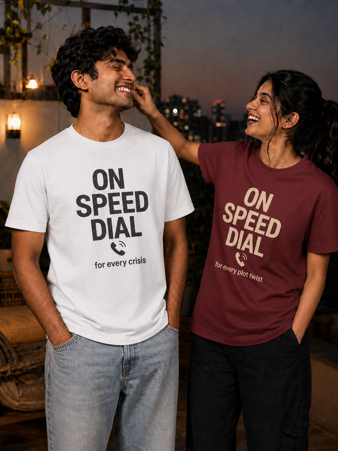 Speed Dial - Call Brother / Call Sister Personalised Unisex T-Shirt - Regular Fit - product gallery
