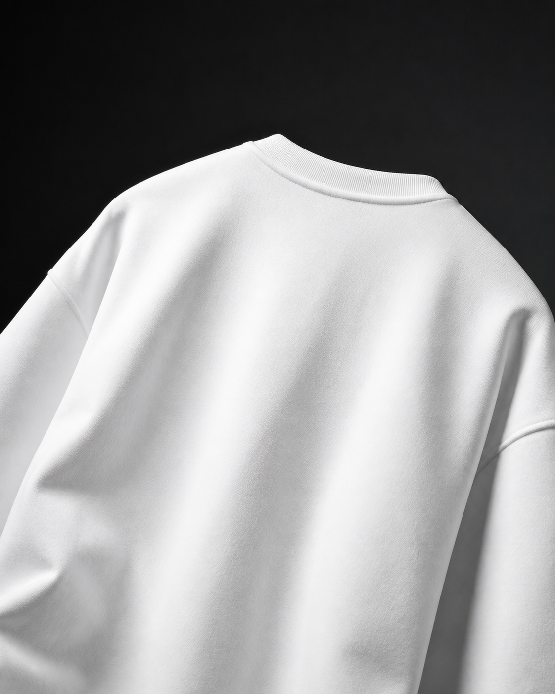 Tea Shirt Unisex Oversized Tee in white - back