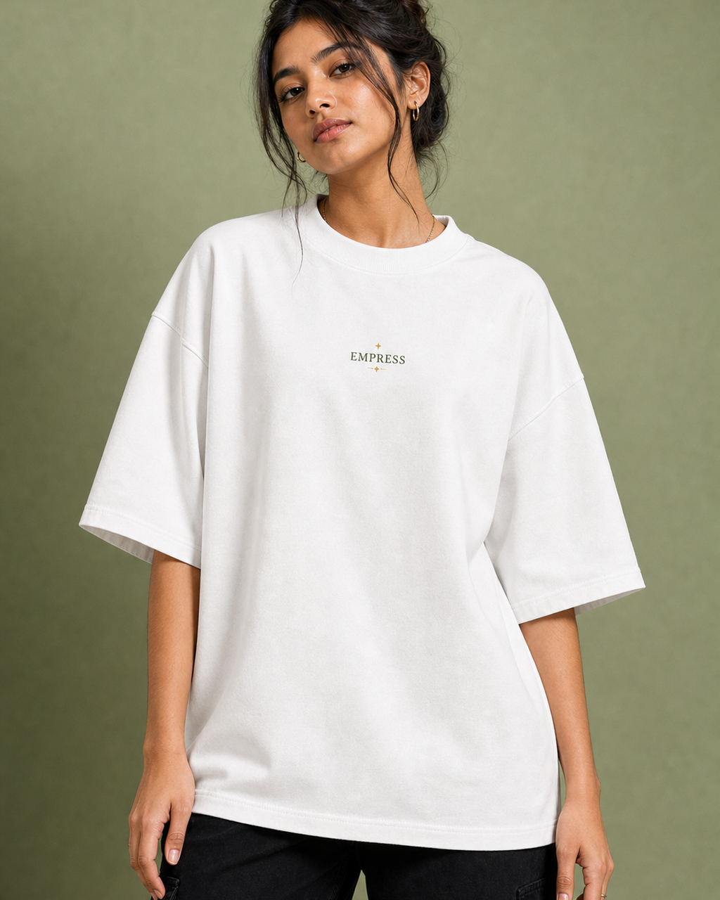 The Empress Unisex Oversized Tee - front view