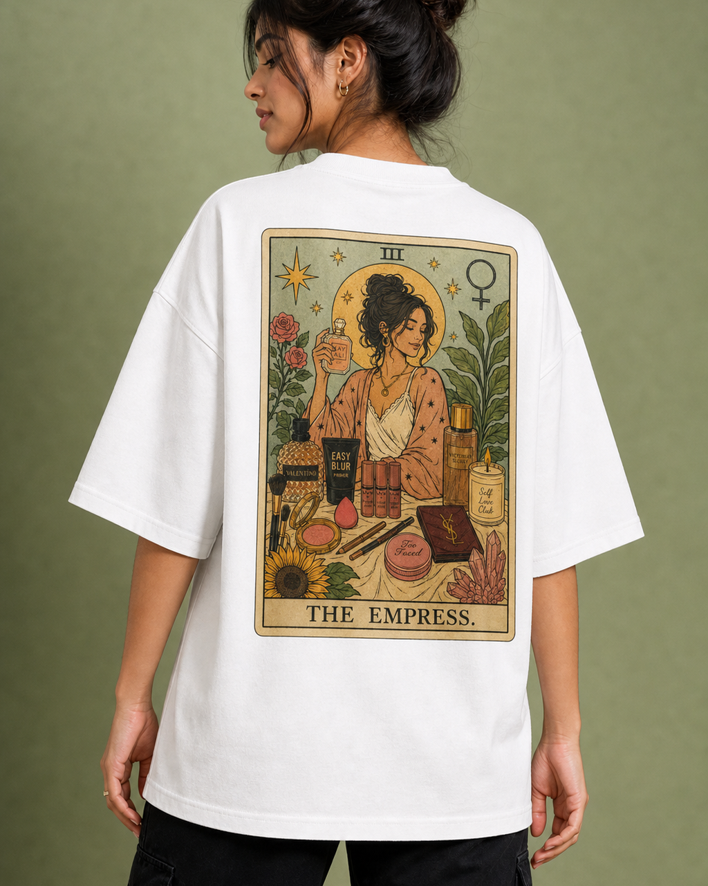 The Empress Unisex Oversized Tee - back view