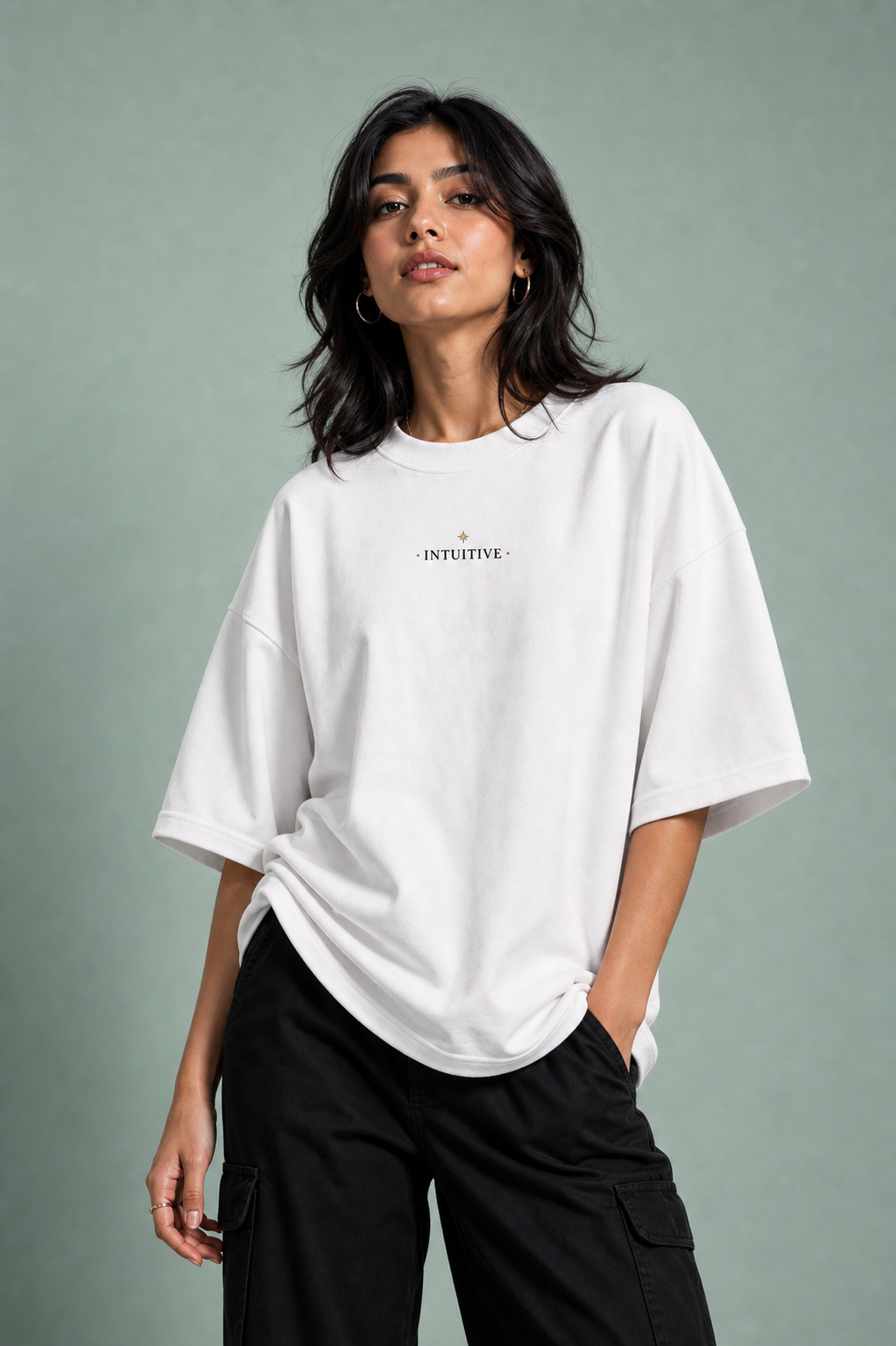 The Intuitive Unisex Oversized Tee - front view
