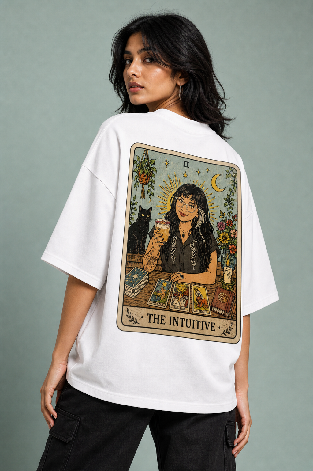 The Intuitive Unisex Oversized Tee - back view