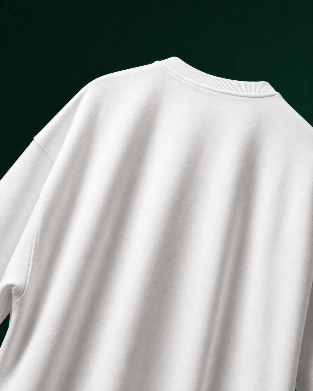The Night Owl Unisex Oversized Tee in white - back
