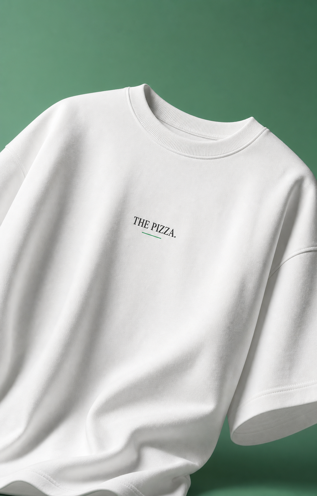 The Pizza Unisex Oversized Tee - front view