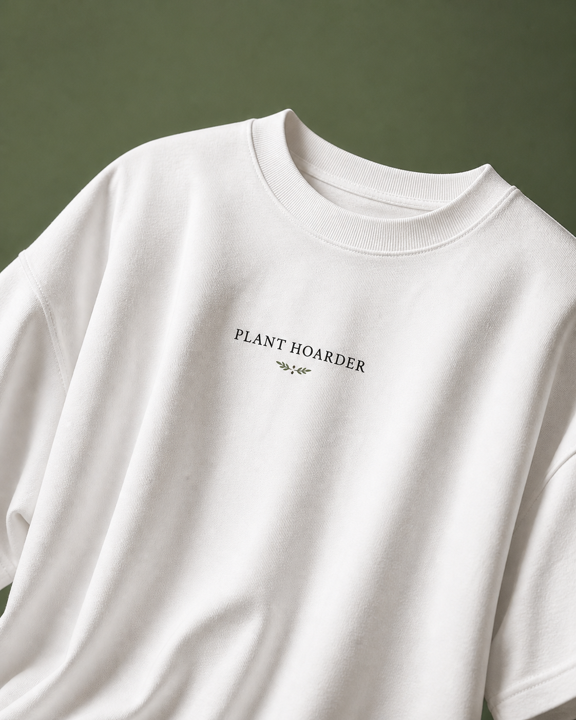The Plant Hoarder Unisex Oversized Tee - front view