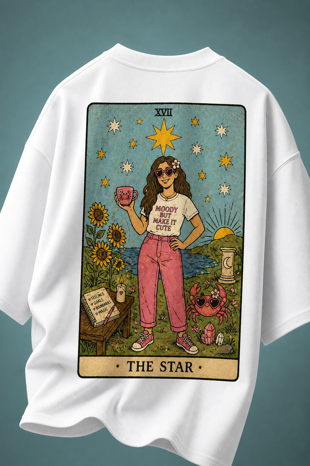 The Star Unisex Oversized Tee - back view
