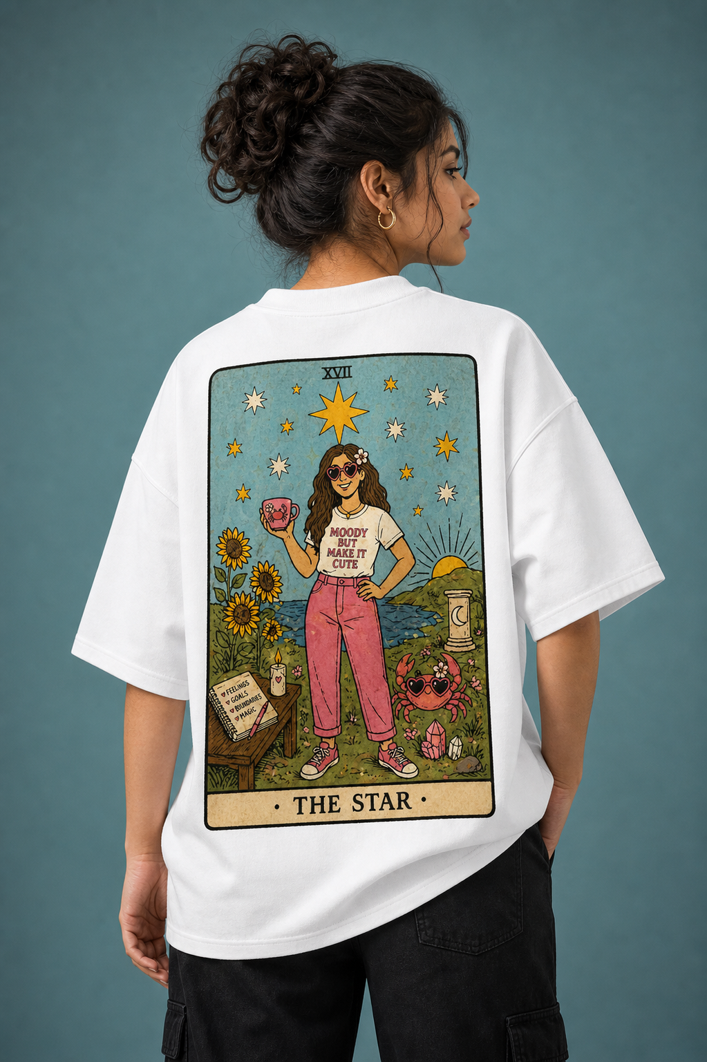 The Star Unisex Oversized Tee - back view