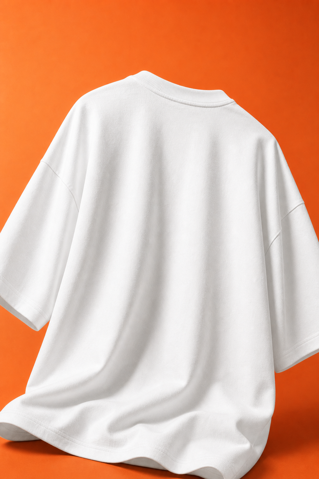 Too Chill Astronaut Unisex Oversized Tee in white - back