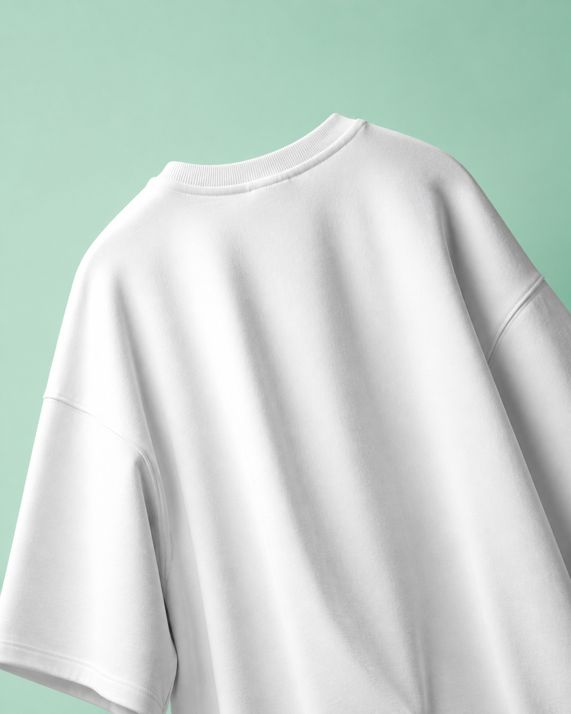 Travel Unisex Oversized Tee in white - back