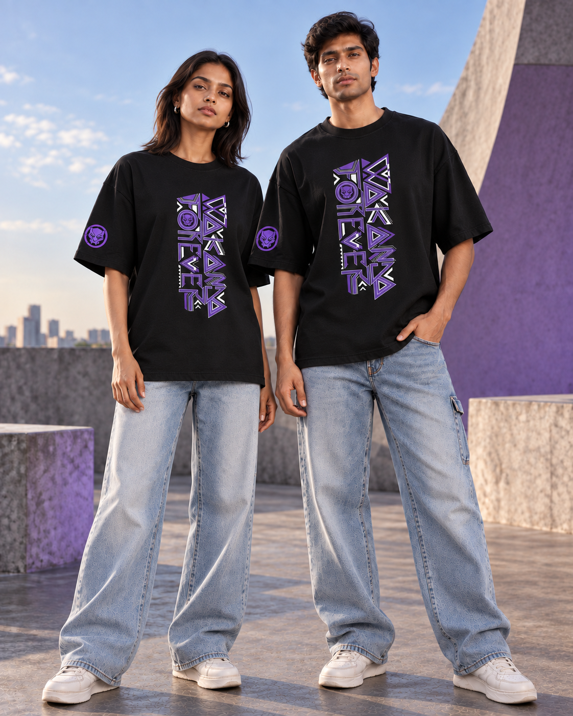 Vibranium Legacy Wakanda Forever — Black — oversized styling #Color_Black