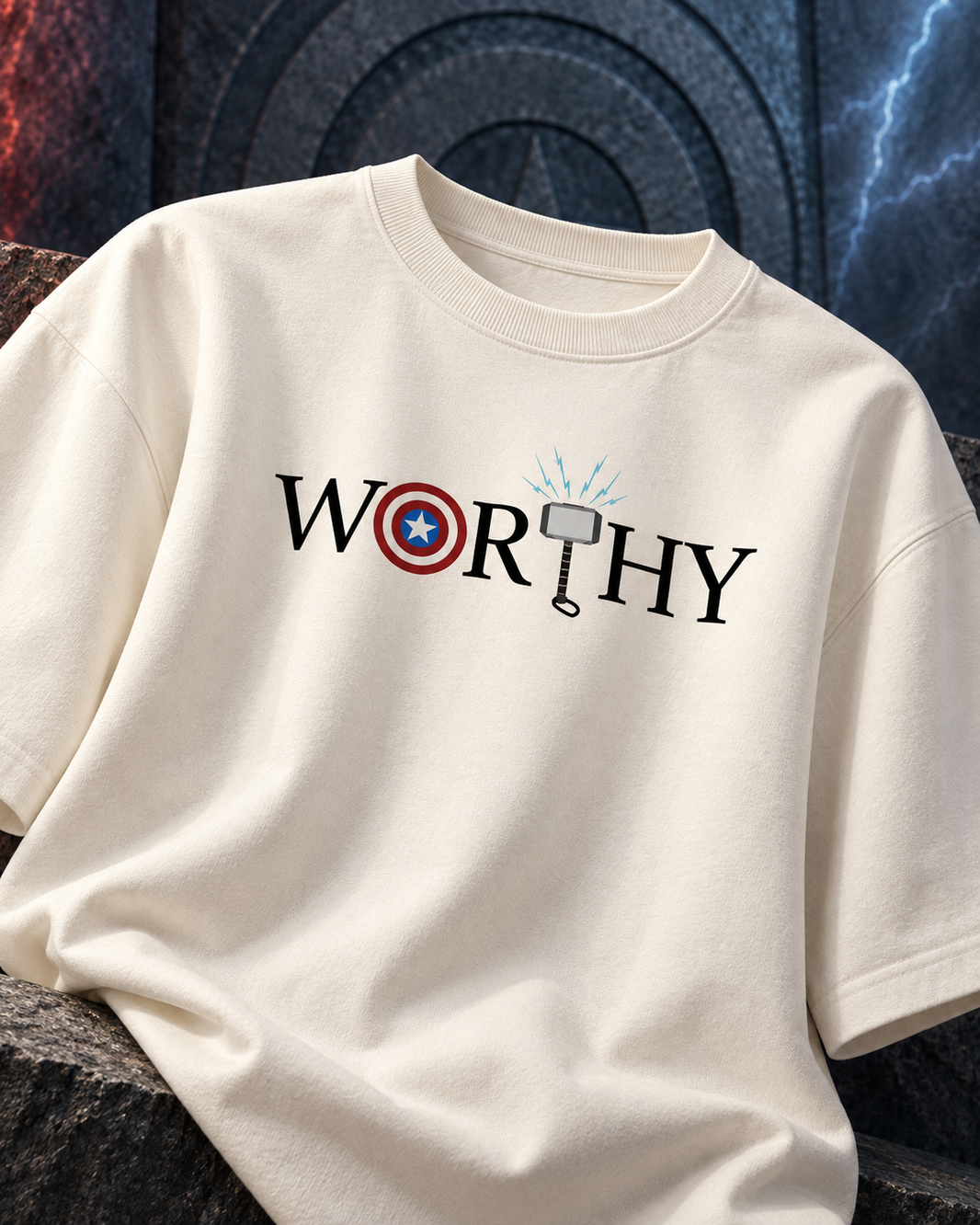 Worthy of the Storm — Off White — product view #Color_Off White